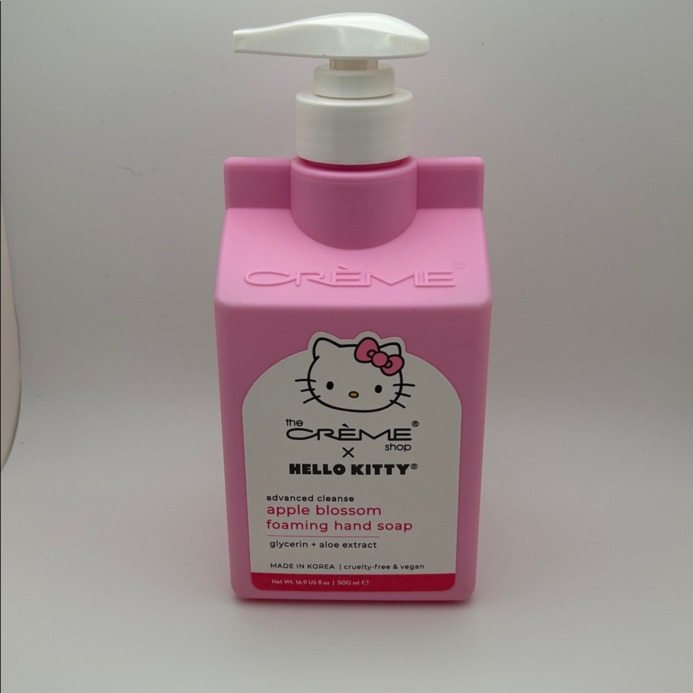 The Crème Shop Hello Kitty Advanced Cleanse Apple Blossom Foaming Hand Soap